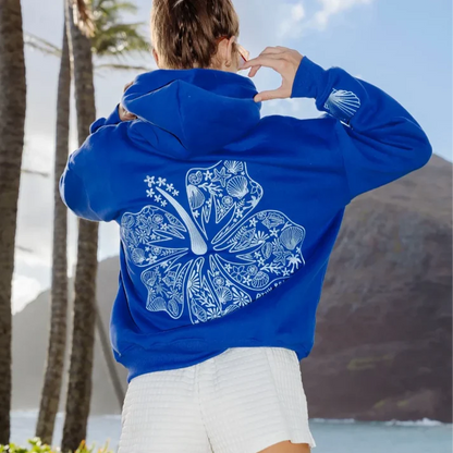 Viral Pink Palm Puff Hoodie