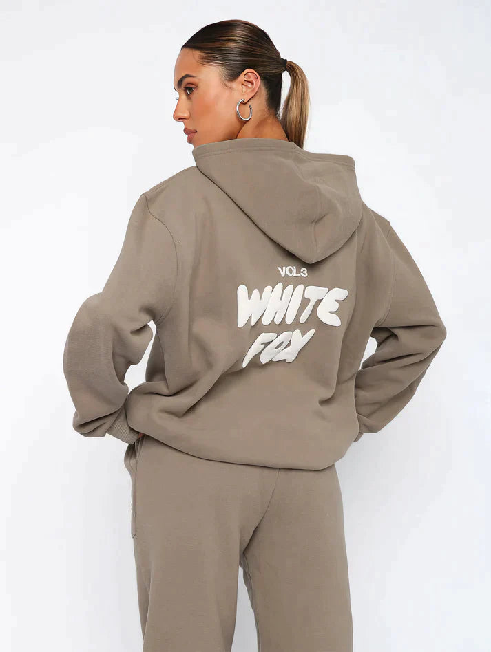 WHITE FOX TRACKSUIT SET (FREE SWEATPANTS)